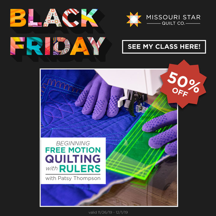Free-Motion Quilting with Rulers